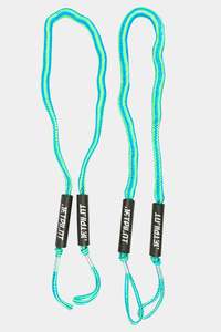Tow Ropes Tie Downs: Jetpilot PWC Bungee Dock Tie Twin Pack - Green
