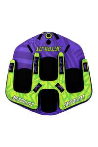 4 Person Tow Tubes: Jetpilot Freeride 4 Person Towable Tube - Purple/Green