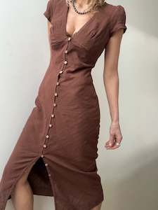 Dresses: Free People New In Town Midi Dress Chocolate