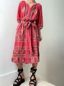 Dresses: Embroidered Dress With Flowers