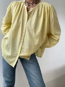 Shirts: Organic Cotton Shirt Lemon