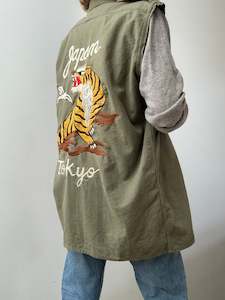 Japanese Embroidered Army Vest