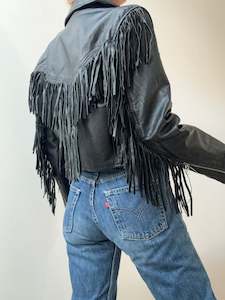 Fidelity Leather Tassel Jacket