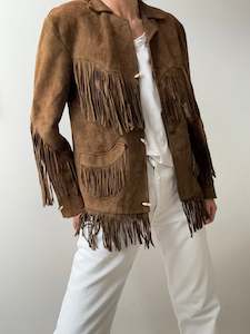 Suede: 70,s Vintage Tassel Jacket