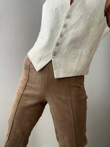 Ralph Lauren Suede Leggings Tan