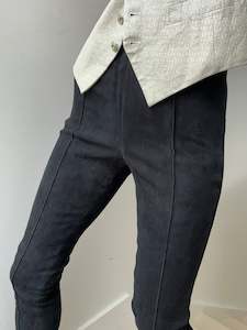 Suede: Ralph Lauren Suede Leggings Black