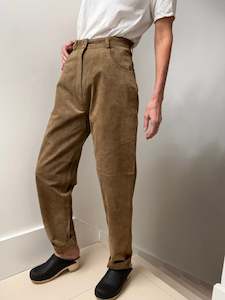 Tan Suede Pants