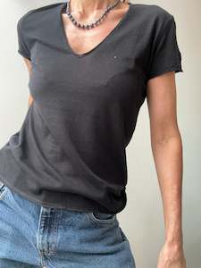 Zadig Voltaire: Zadig & Voltaire Fishnet Skull Tee Black