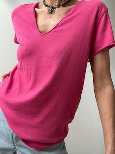 Zadig Voltaire: Zadig & Voltaire Love Fishnet Tee Pink