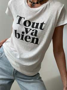 Zadig Voltaire: Zadig & Voltaire Tout Va Bien Tee White