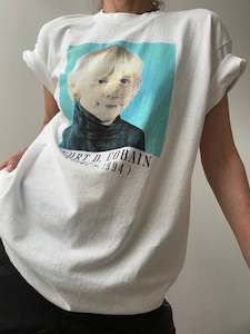 Promotion: Vintage Style Tee Kurt Cobain White 22