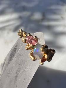 They Are From Venus: Small Honey Sapphire And Opal