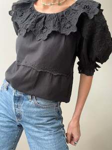 Sea Ny: Sea NY Broderie Anglaise Round Neck Blouse