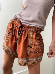 Free People: Free People Terracotta Mirrored Short