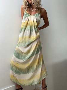 Nous Antwerp Strap Modal Silk TieDye Dress