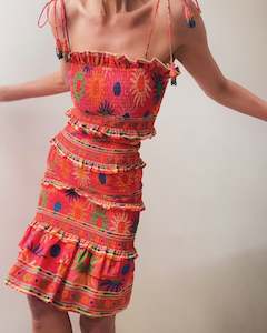 Farm Rio Shirred Dress