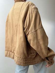 Eighties Tan Suede Jacket