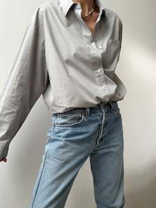 Skall Studio: Organic Cotton Edgar Shirt Sky Grey