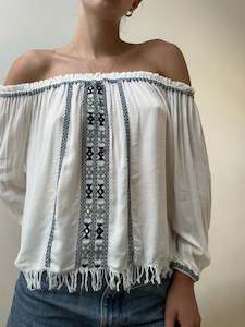 Brownie Blusa Aloha Off The Shoulder Blouse
