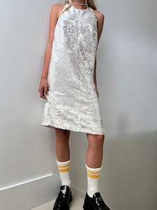 Ganni Racer Back Sequin Dress