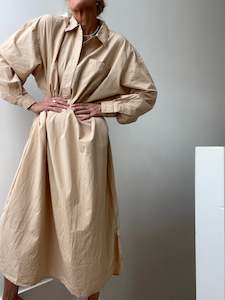 Edgar Shirtdress Dark Sand