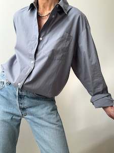 Organic Cotton Edgar Shirt Cloud Grey