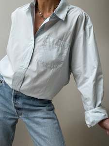 Organic Cotton Edgar Shirt Light Blue