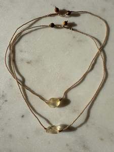 String Citrine Choker