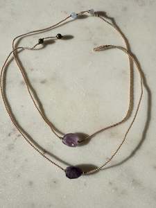 String Amethyst Choker