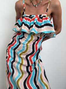 Resort: Farm Rio Ruffle Maxi Dress