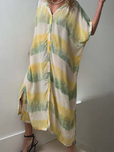 Nous Antwerp Sam Kaftan Dress Sorbet