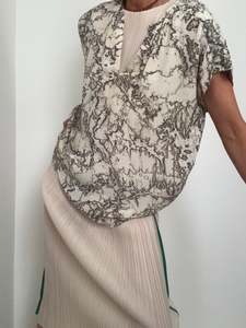 Lulu Blouse Rocky Marble