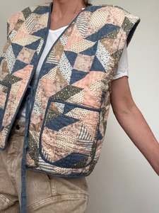 Ralph Lauren: Polo RL Joan Reversible Patchwork Vest
