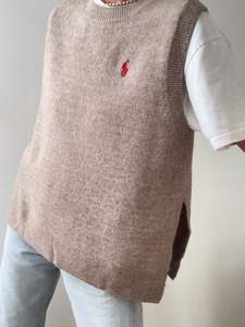 Ralph Lauren Open Side Vest Tan