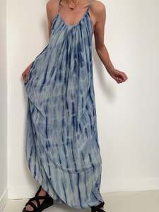 Nous Antwerp: Silk Slip Tiedye Blues