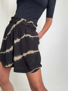 Sonia Silk Shorts Black Latte