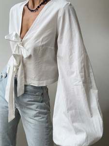 Favourite Bow Blouse White