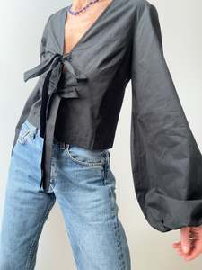 Favourite Bow Blouse Black