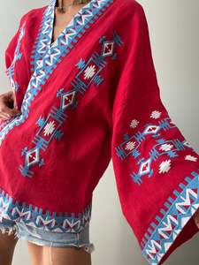 March 11 Kimono Red Blue