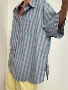 Lilac & Green Stripe Shirt