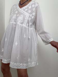 Future Nomads: Crossover Tunic Mini Dress