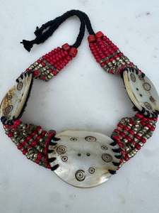 Mother Of Pearl Tribal Choker