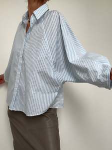 Relaxed Fit Blouse Blue Stripe