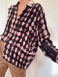 Meganne Blouse Purple Tiedye