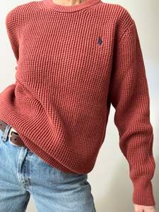 Ralph Lauren Polo Waffle Knit Rust