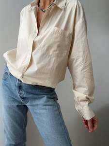 Organic Cotton Edgar Shirt Light Sand