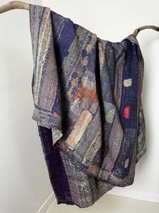 Kantha Quilt Purple
