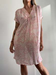Sale: Pink and White Tiedye Tunic Dress