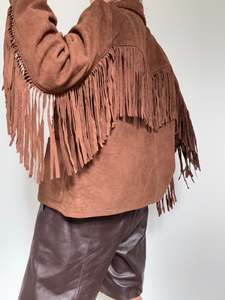 Leather Jackets: Fringed Suede Jacket