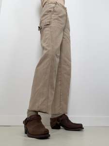 Clothing: Beige Monile Trousers